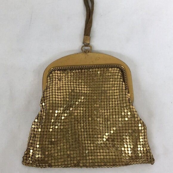 Whiting & Davis Gold Mesh Wristlet, Circa 1950s/60s - Picture 1 of 12